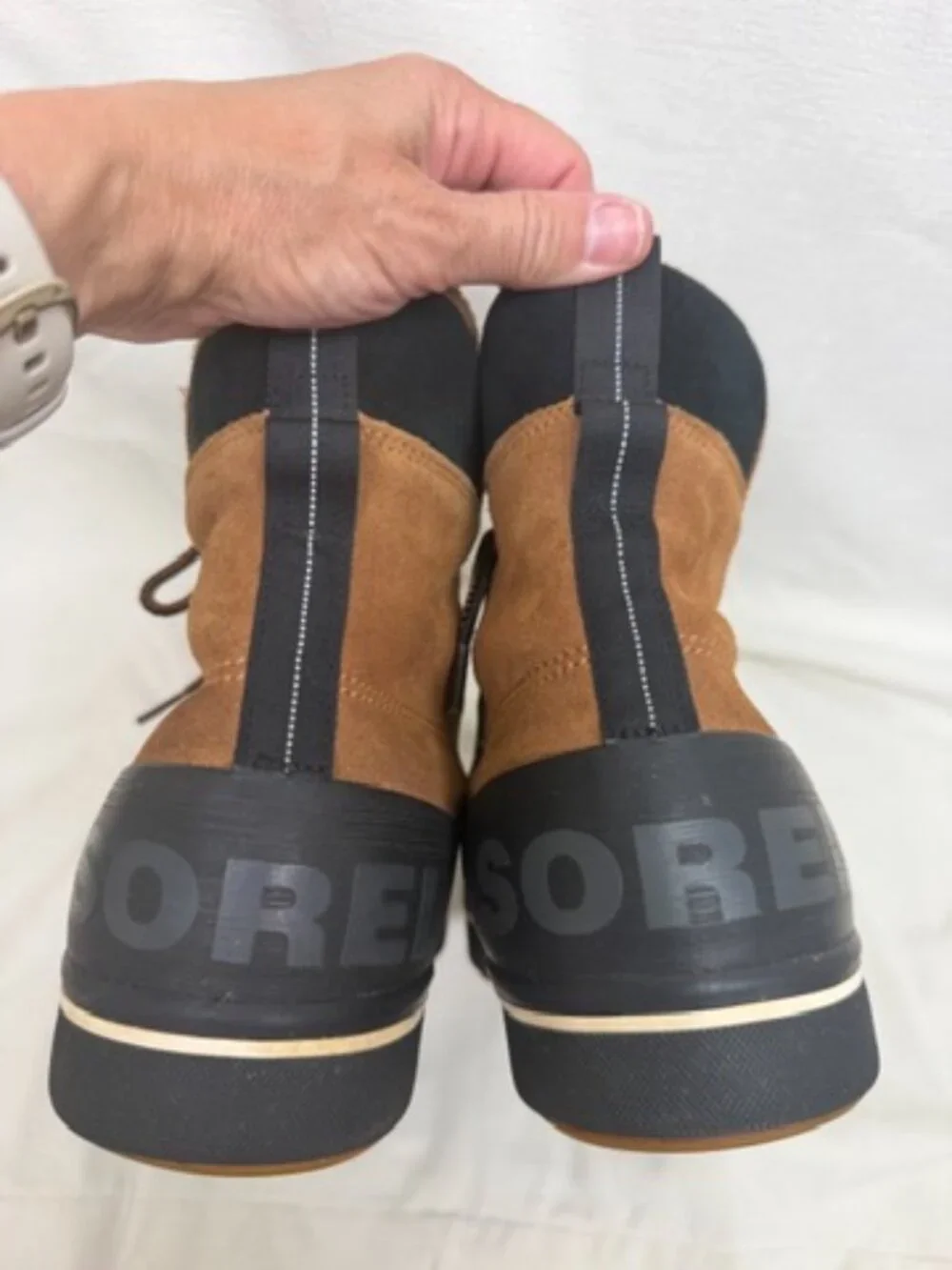 Sorel Cheyanne Metro II WP Velvet Tan Black Waterproof City Boots Mens 12